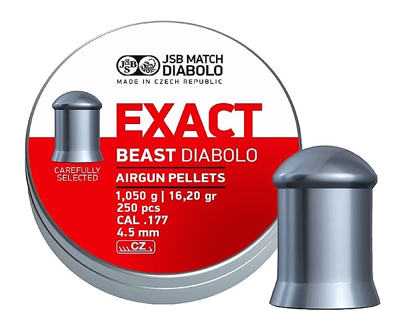 JSB Exact Beast 4.50mm Luchtdruk Kogeltjes blikje 250